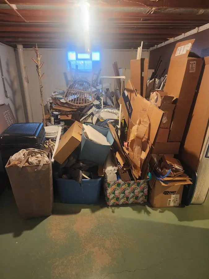 Roll-off dumpster container at job site for 20 Yard Dumpster Rental in Covina